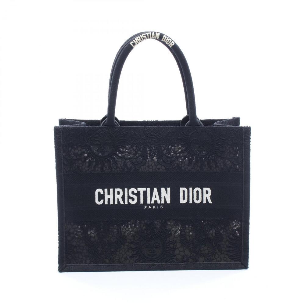 Christian Dior Book Tote Bag Jacquard Black